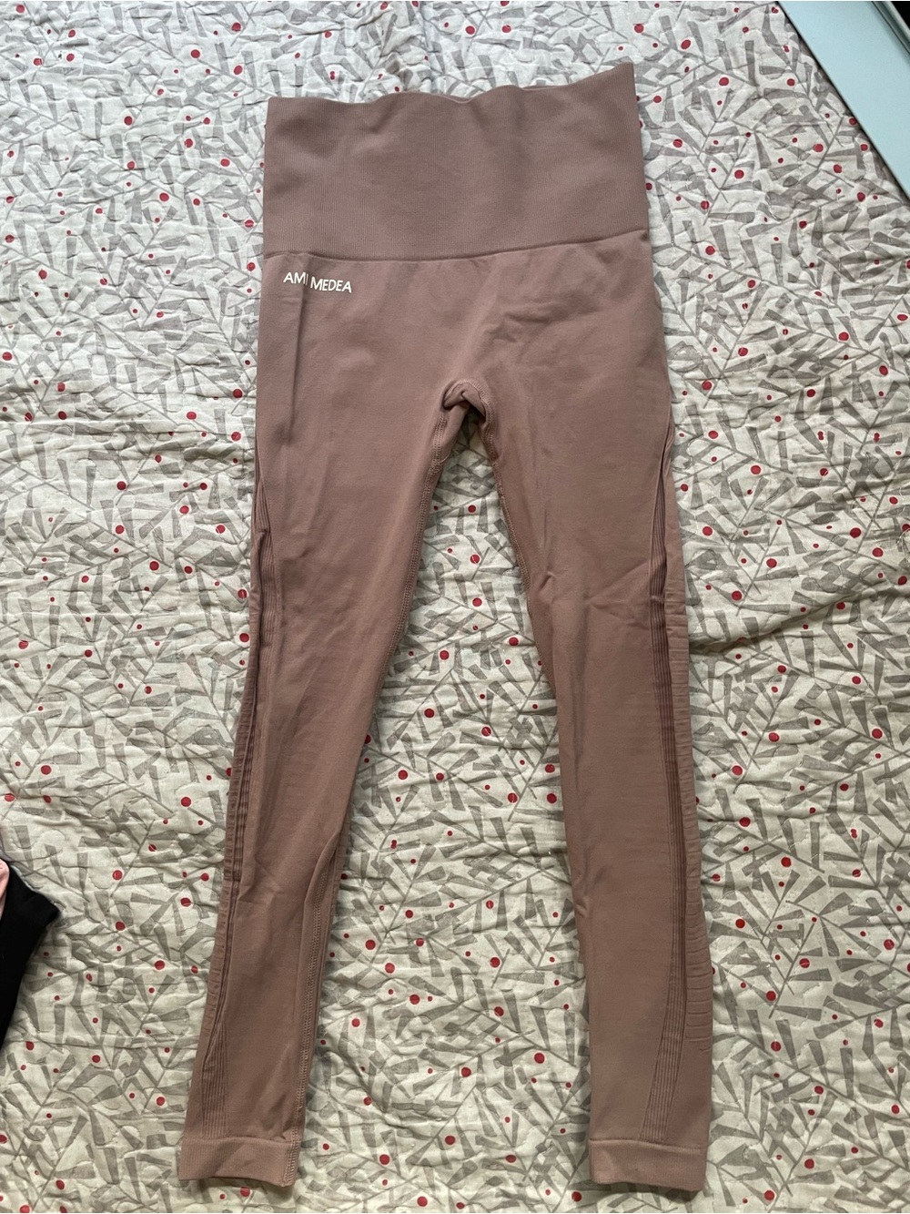Ameda Mauve-Brown High-Waist Leggings